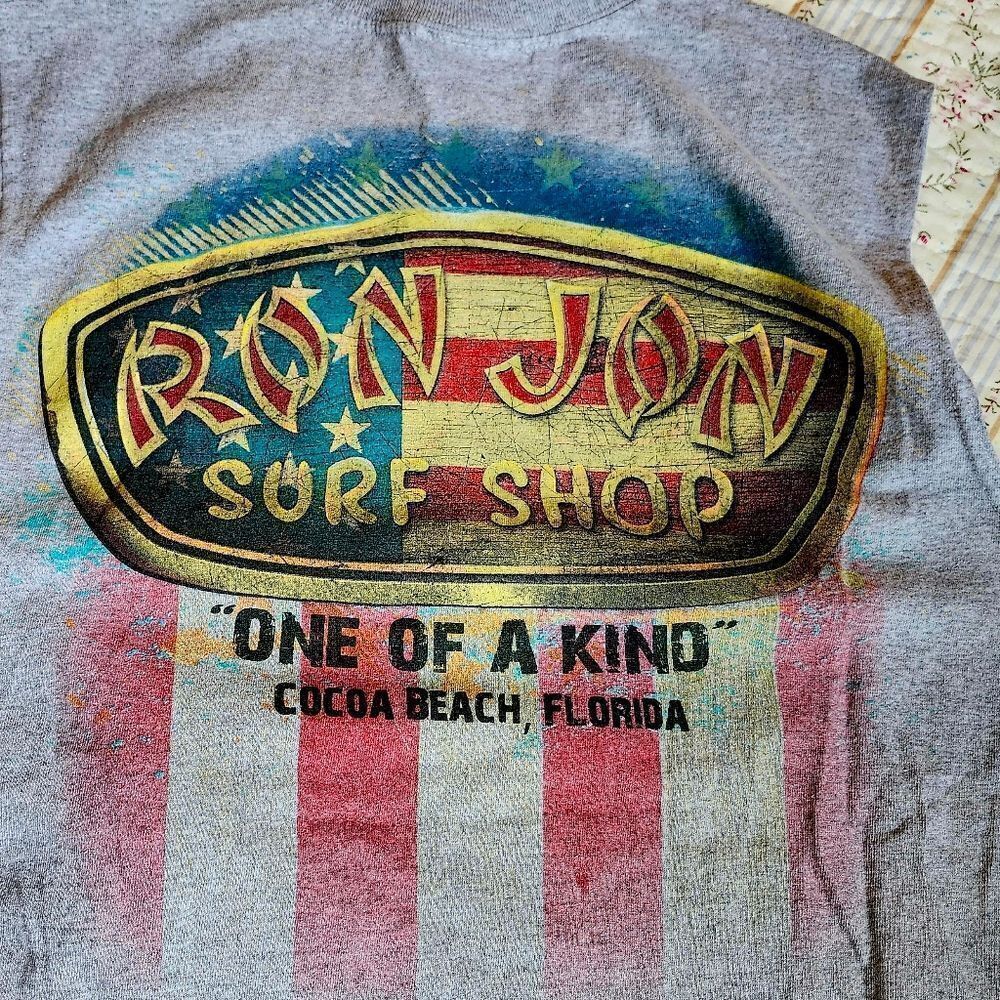 RON JON Sleeveless Cocoa Beach Graphic Tee NWOT - Picture 5 of 5